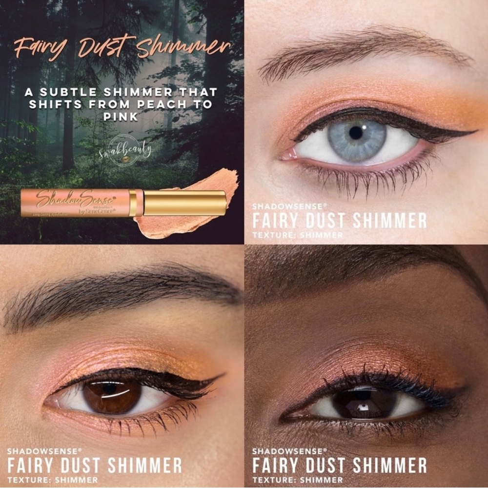 Fairy Dust Shimmer ShadowSense- subtle peach, shimmer.Great accent & highlight.
